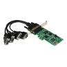 Tarjeta de puertos startech pci express pcie de 4 puertos serie serial combo rs232 y rs485 rs422