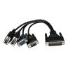 Tarjeta de puertos startech pci express pcie de 4 puertos serie serial combo rs232 y rs485 rs422