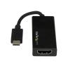 Cable usb tipo c a hdmi startech 0.147m - macho - hembra - negro