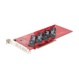 Tarjeta de interfaz startech quad - m2 - pcie - card - b