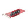 Tarjeta de interfaz startech quad - m2 - pcie - card - b