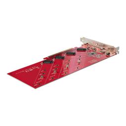 Tarjeta de interfaz startech quad - m2 - pcie - card - b