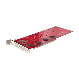 Tarjeta de interfaz startech quad - m2 - pcie - card - b