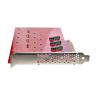 Tarjeta de interfaz startech quad - m2 - pcie - card - b