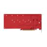Tarjeta de interfaz startech quad - m2 - pcie - card - b