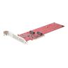 Tarjeta de interfaz startech dual - m2 - pcie - card - b