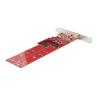 Tarjeta de interfaz startech dual - m2 - pcie - card - b