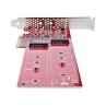 Tarjeta de interfaz startech dual - m2 - pcie - card - b