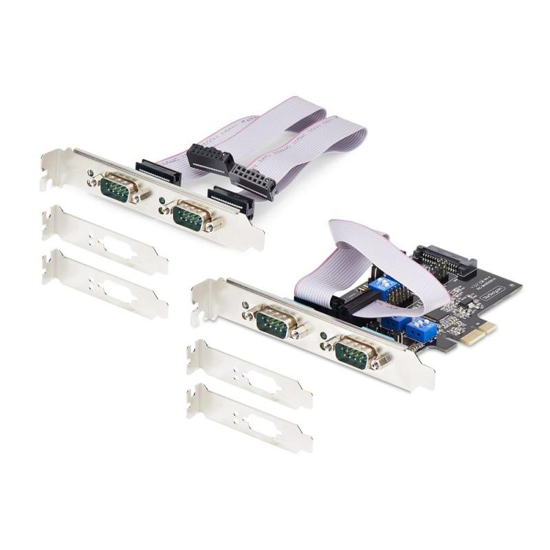 Tarjeta de puertos startech ps74adf - serial - card 4x rs232