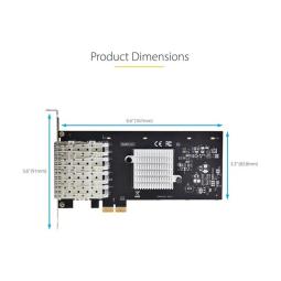 Tarjeta de red startech p041gi - network - card 4x sfp