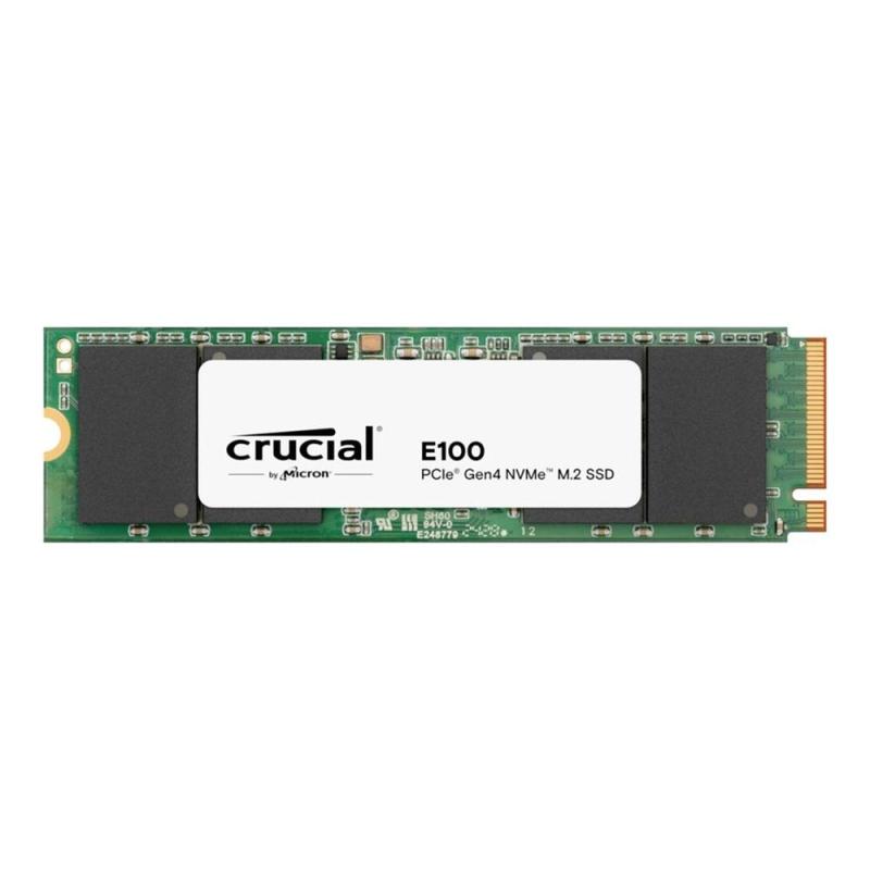 Disco duro interno solido ssd crucial e100 2tb m.2 nvme pci express 4.0