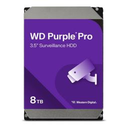 Disco duro interno hdd wd western digital purple pro wd8002purp 8tb 3.5 pulgadas sata 6gb - s 7200rpm 256mb