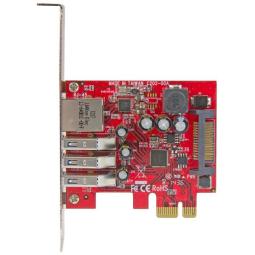 Tarjeta de red startech pexusb3s3ge 1x rj45 3x usb 3.0