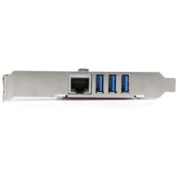 Tarjeta de red startech pexusb3s3ge 1x rj45 3x usb 3.0