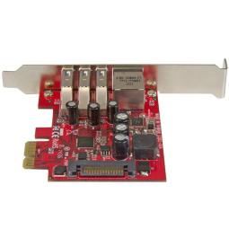 Tarjeta de red startech pexusb3s3ge 1x rj45 3x usb 3.0