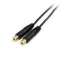 Cable mini jack 3.5mm startech 0.15m - macho - hembra - negro