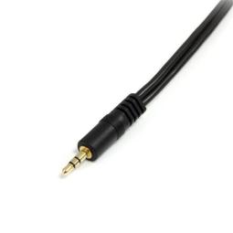 Cable mini jack 3.5mm startech 0.15m - macho - hembra - negro