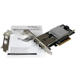 Tarjeta de red startech pex20000sfpi 2x sfp+