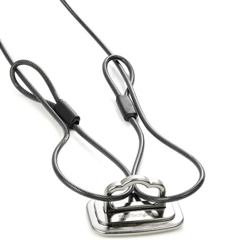 Anclaje para cable de seguridad startech ltanchorl