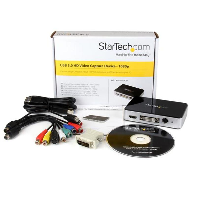 Capturadora de video startech usb3hdcap fhd