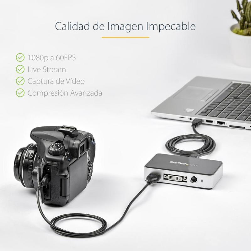 Capturadora de video startech usb3hdcap fhd