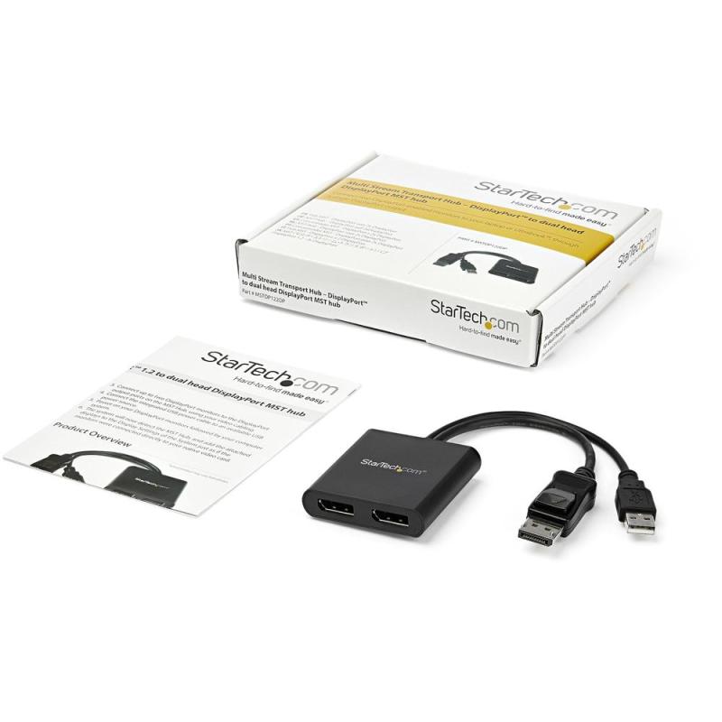 Splitter displatport startech mstdp122dp