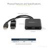 Splitter displatport startech mstdp122dp