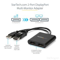 Splitter displatport startech mstdp122dp