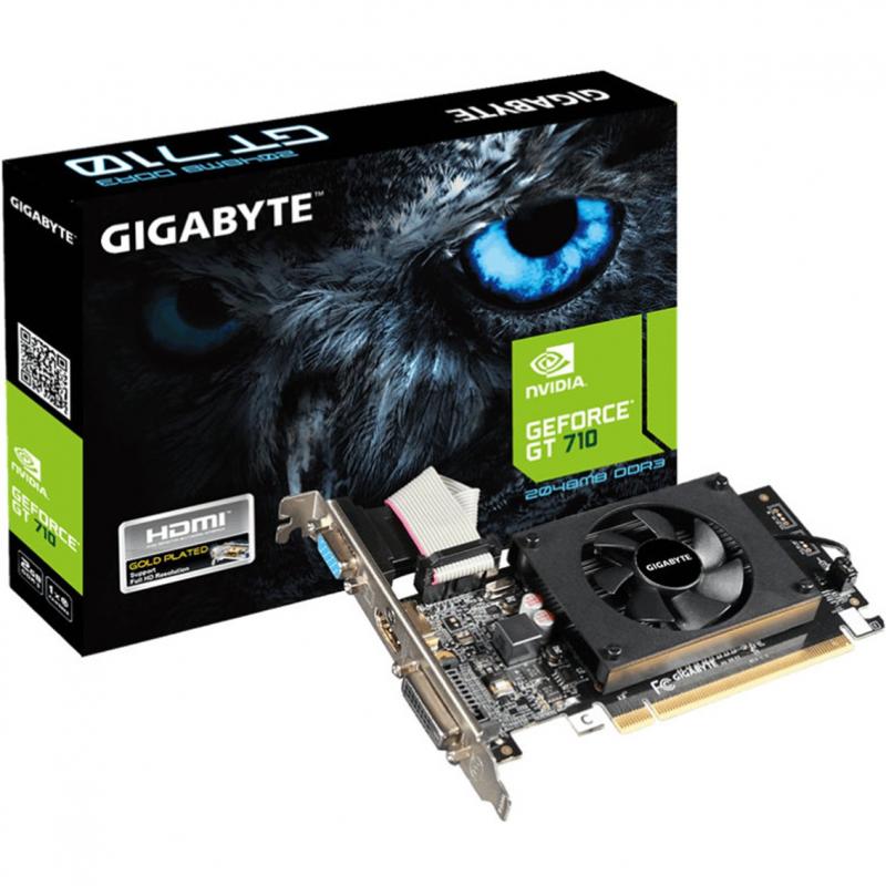 Tarjeta grafica gigabyte gt 710 2gb ddr3 - Imagen 1