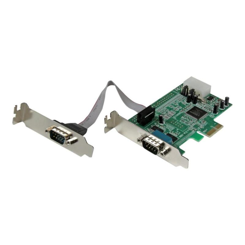 Tarjeta de puertos startech pex2s553lp 2x rs232 serie