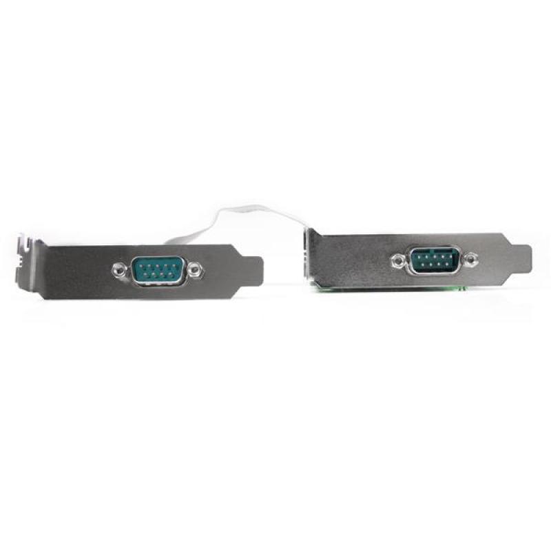 Tarjeta de puertos startech pex2s553lp 2x rs232 serie