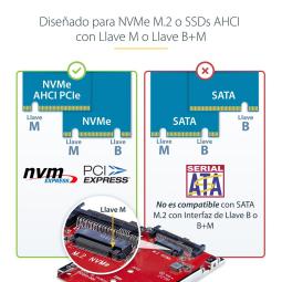 Adaptador m.2 a 2.5 pulgadas startech 1m25 - u3 - m2 - adapter