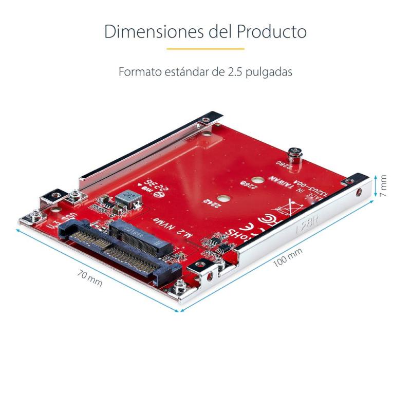 Adaptador m.2 a 2.5 pulgadas startech 1m25 - u3 - m2 - adapter