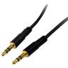 Cable jack 3.5mm startech 4.5m - macho - macho - negro