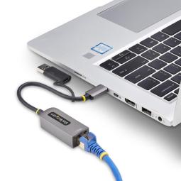 Adaptador usb tipo c - usb 3.2 a rj45 startech macho - hembra