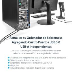 Tarjeta de puertos pci express startech pexusb3s44v 4x usb 3.0