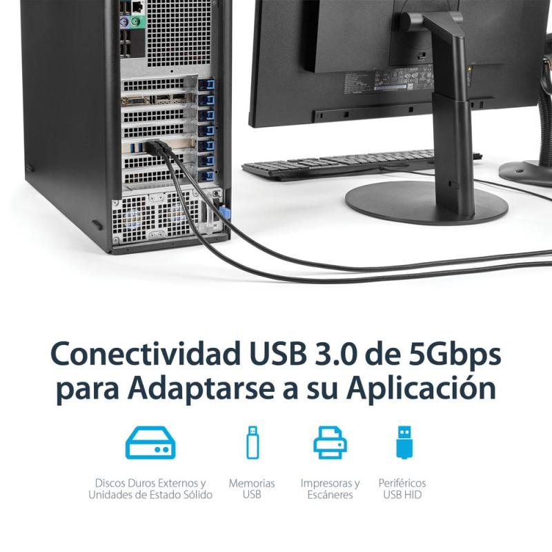 Tarjeta de puertos pci express startech pexusb3s44v 4x usb 3.0