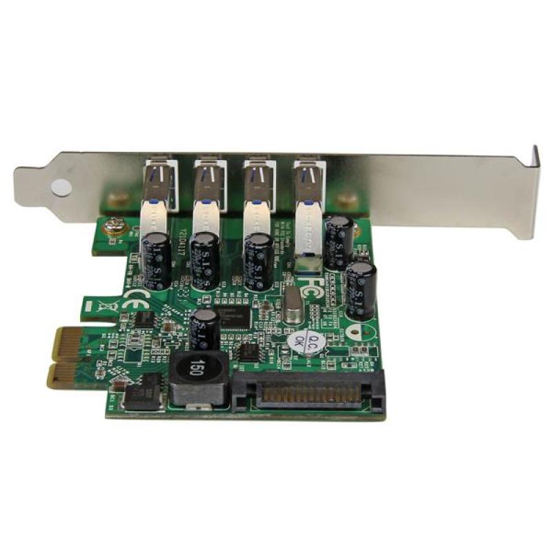 Tarjeta de puertos pci express startech pexusb3s4v 4x usb 3.0