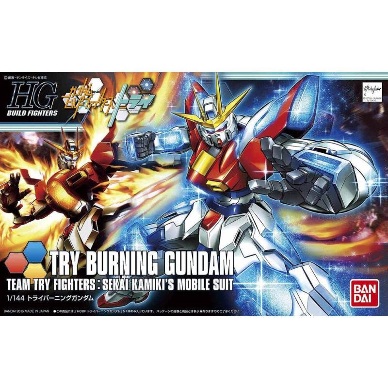 Maqueta bandai hobby mobile suit gundam fighters try hgbf 1 - 144 try burning gundam