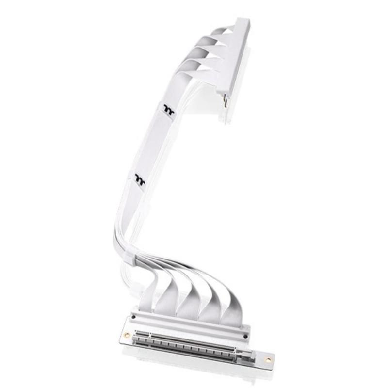 Cable pci express 4.0 thermaltake 0.4m - macho - macho - blanco