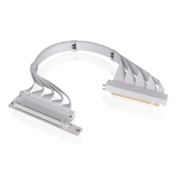 Cable pci express 4.0 thermaltake 0.4m - macho - macho - blanco