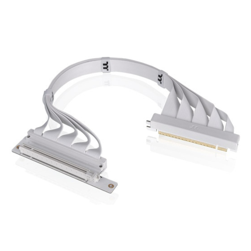 Cable pci express 4.0 thermaltake 0.4m - macho - macho - blanco