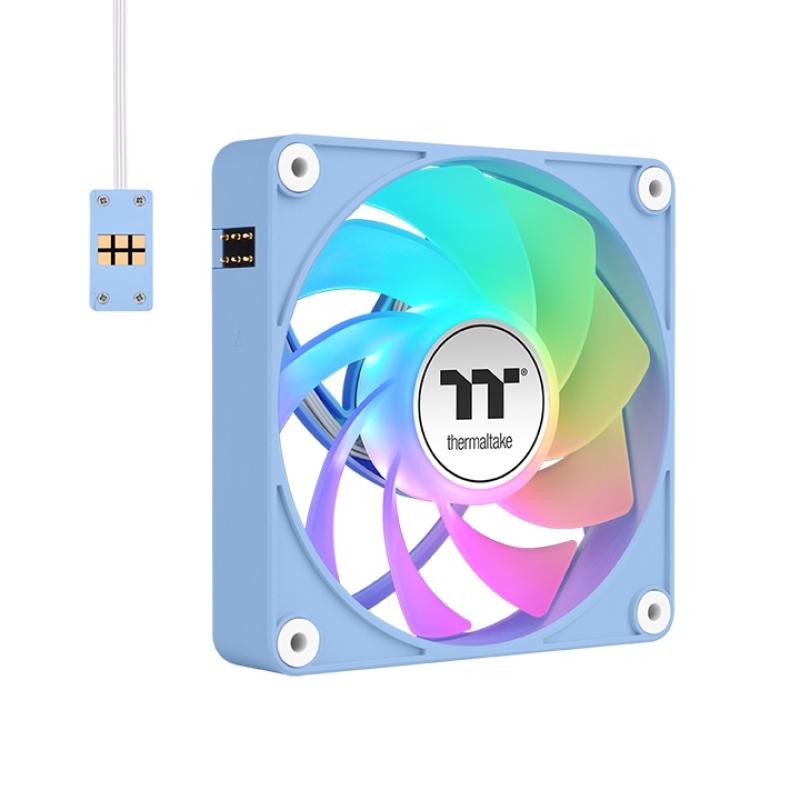 Ventilador caja inv magnetico thermaltake ct120 ex argb 3x 120mm azul hydrangea