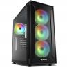 Caja sharkoon tg6m atx 2xusb3.0 2xusb2.0 sin fuente rgb - Imagen 1