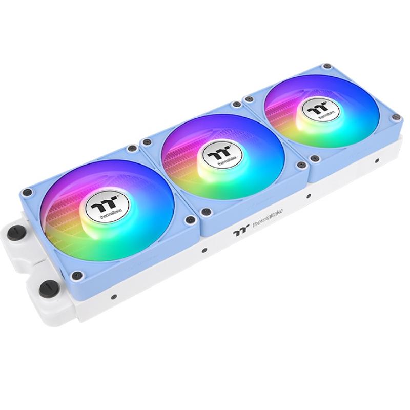 Ventilador caja inv magnetico thermaltake ct120 ex argb 3x 120mm azul hydrangea