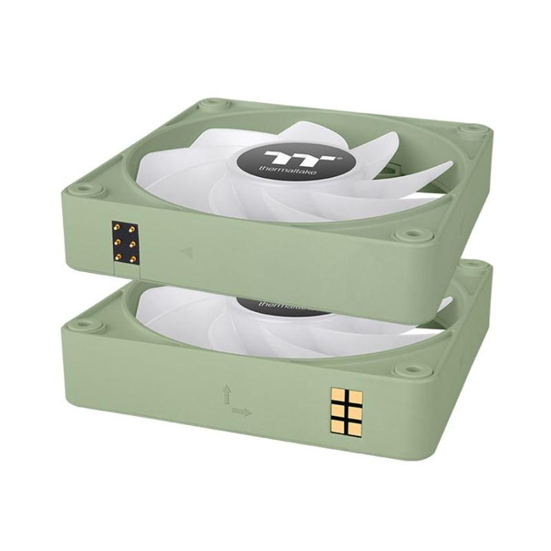 Ventilador caja inv magnetico thermaltake ct120 ex argb 3x 120mm verde matcha