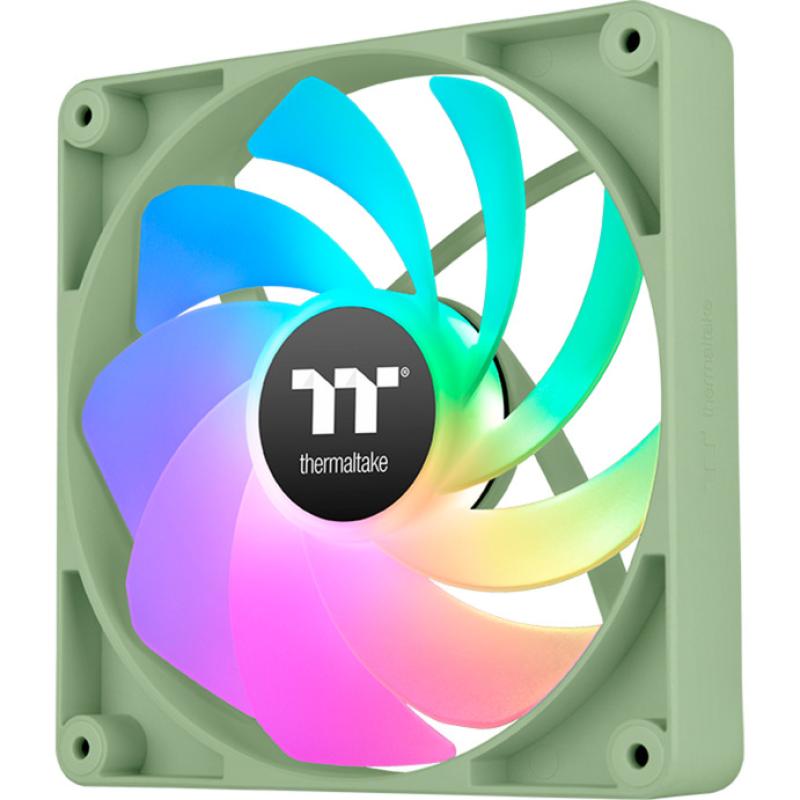 Ventilador caja inverso thermaltake ct120 argb 2x 120mm verde matcha