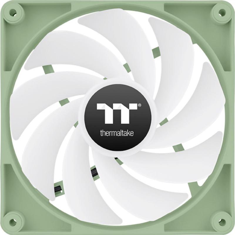 Ventilador caja inverso thermaltake ct120 argb 2x 120mm verde matcha