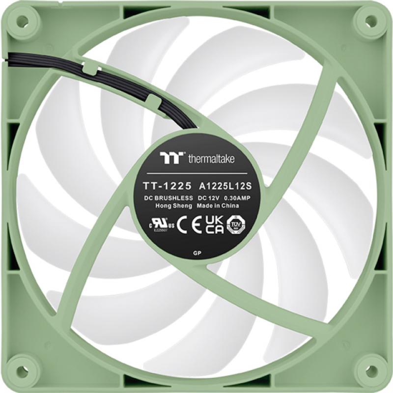 Ventilador caja inverso thermaltake ct120 argb 2x 120mm verde matcha
