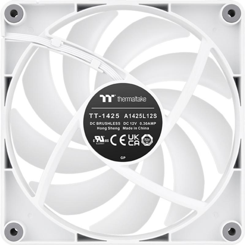 Ventilador caja inverso thermaltake ct140 argb 2x 140mm blanco